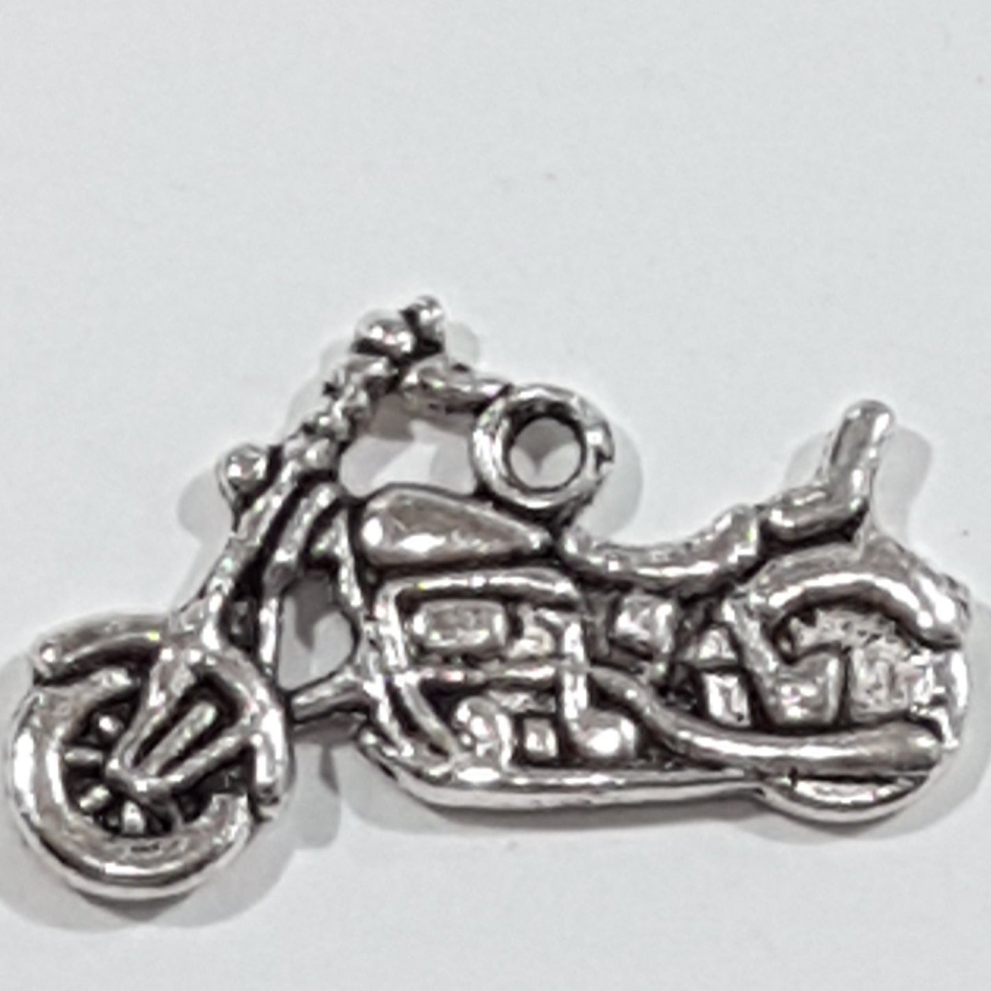 Silver Motor Bike Charm