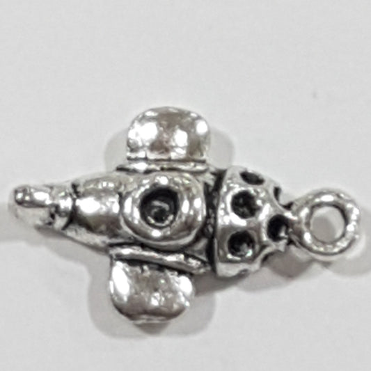 Silver Aero plane Charm