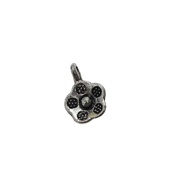 Small Silver Flower Charm