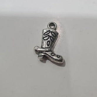 Silver Small Cowboy Boot Charm