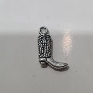 Silver Cowboy Boot With Detail Charm