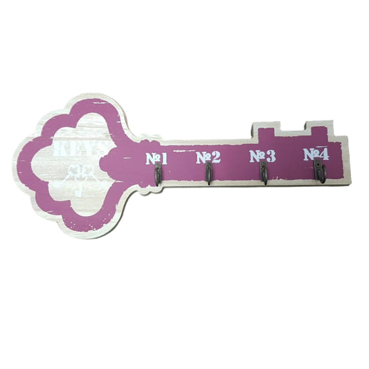 Purple Wooden Key Holder