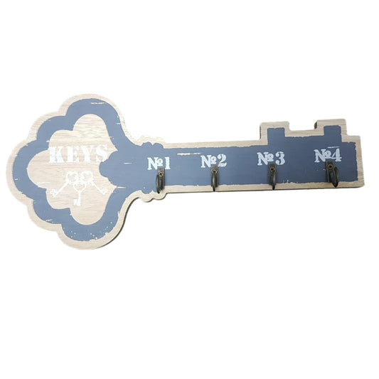 Grey Wooden Key Holder