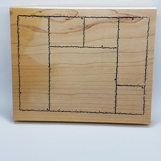 Large Frame Wooden Rubber Stamp