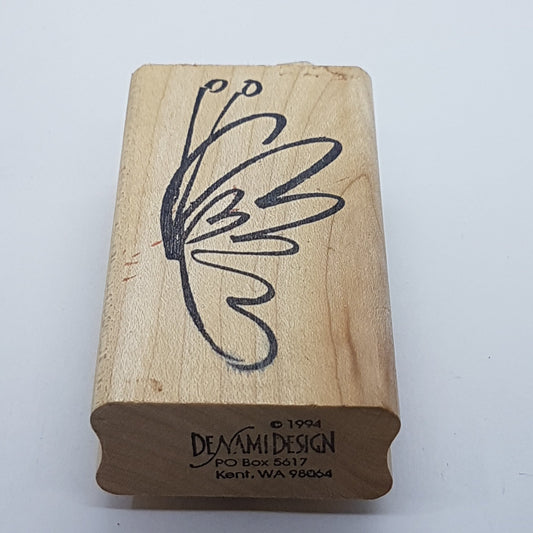 Butterfly Wooden Rubber Stamp