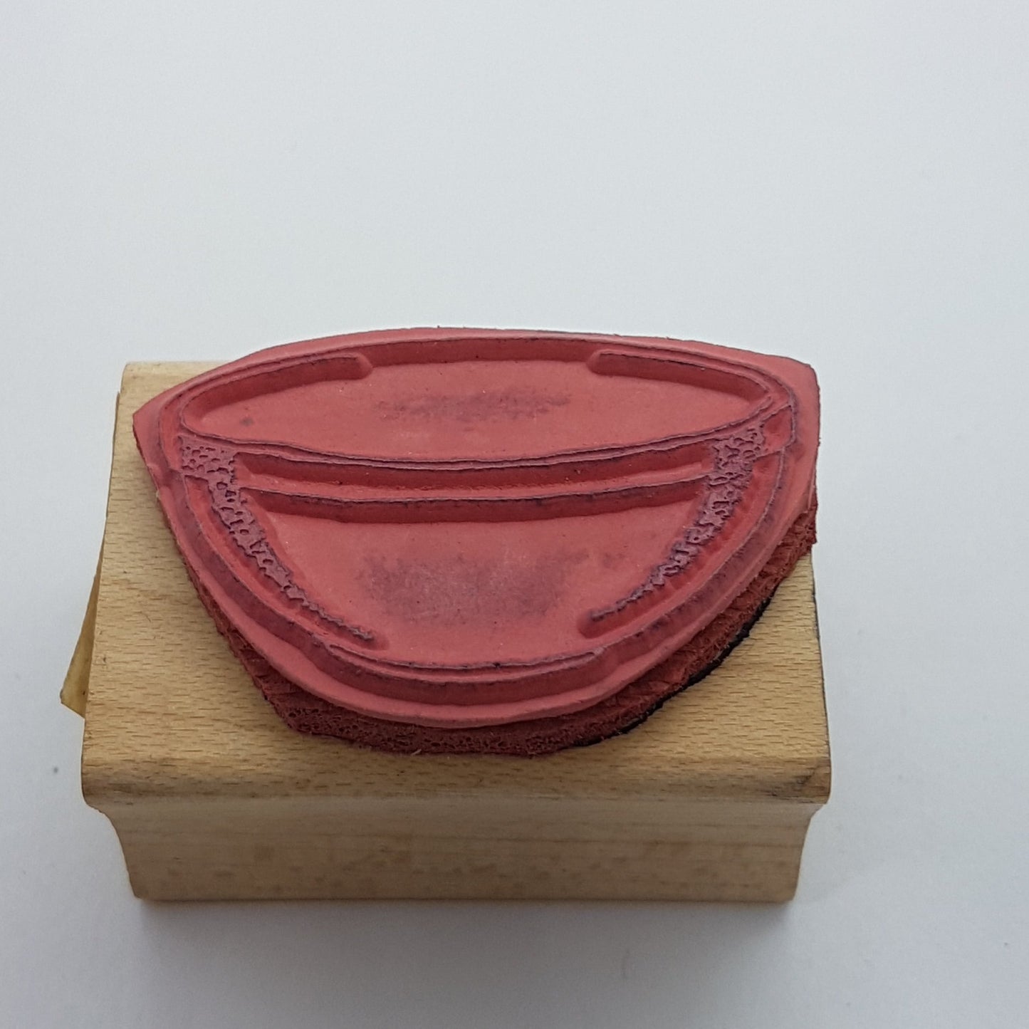 Bowl Wooden Rubber Stamp