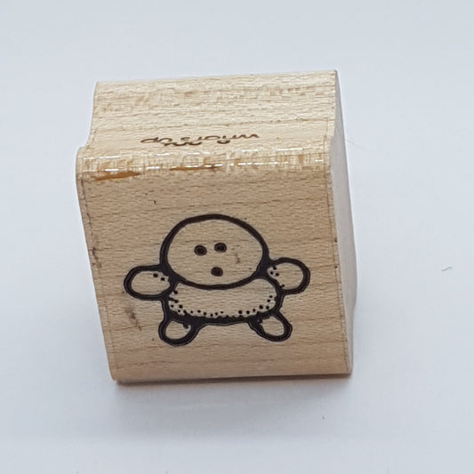 Little Baby Wooden Rubber Stamp