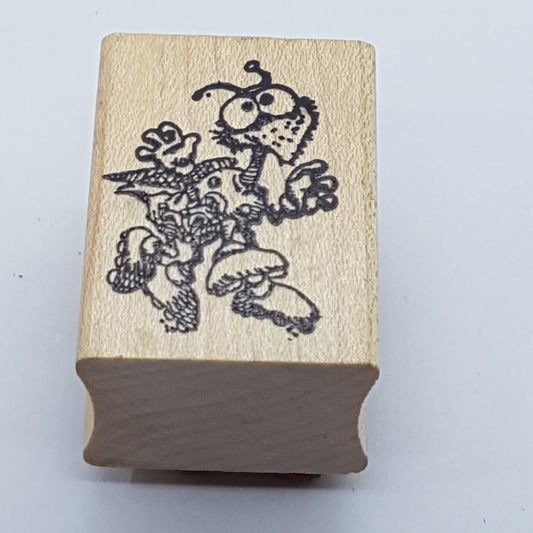 Bird Wooden Rubber Stamp
