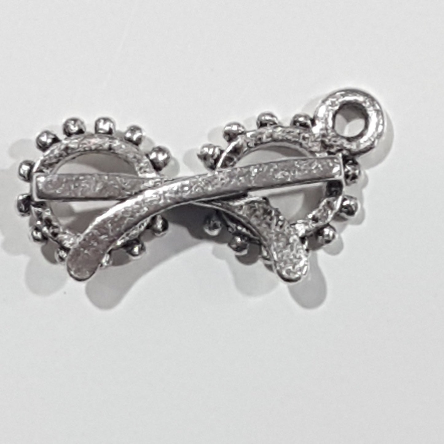 Funky Glasses Silver Charm