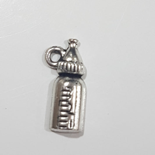 Silver Baby Bottle Charm