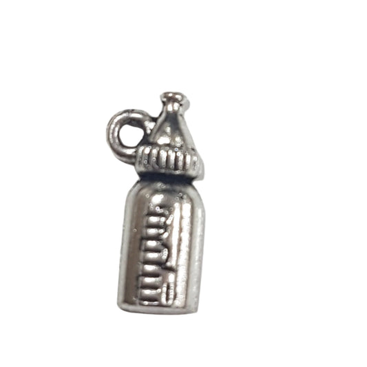 Silver Baby Bottle Charm