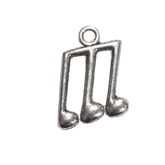 Silver Music Note Charm