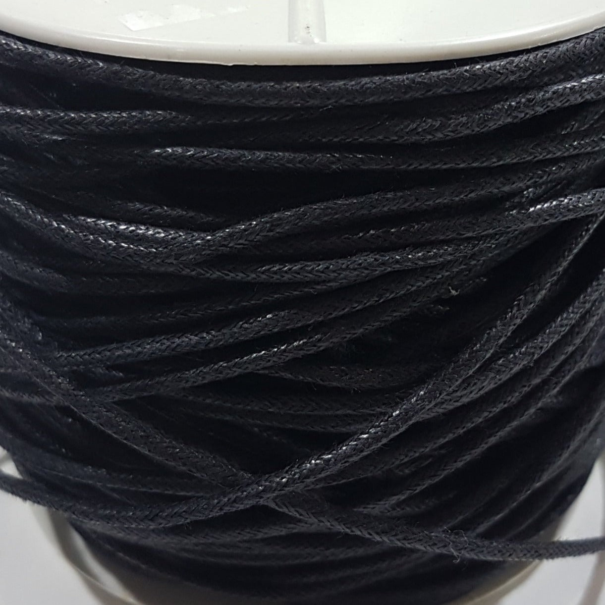 1M 3mm Cotton Black Cord