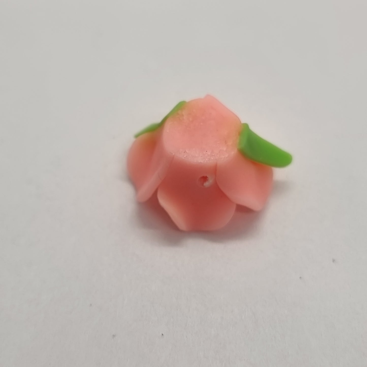 Handmade Polymer Clay Rose Bead