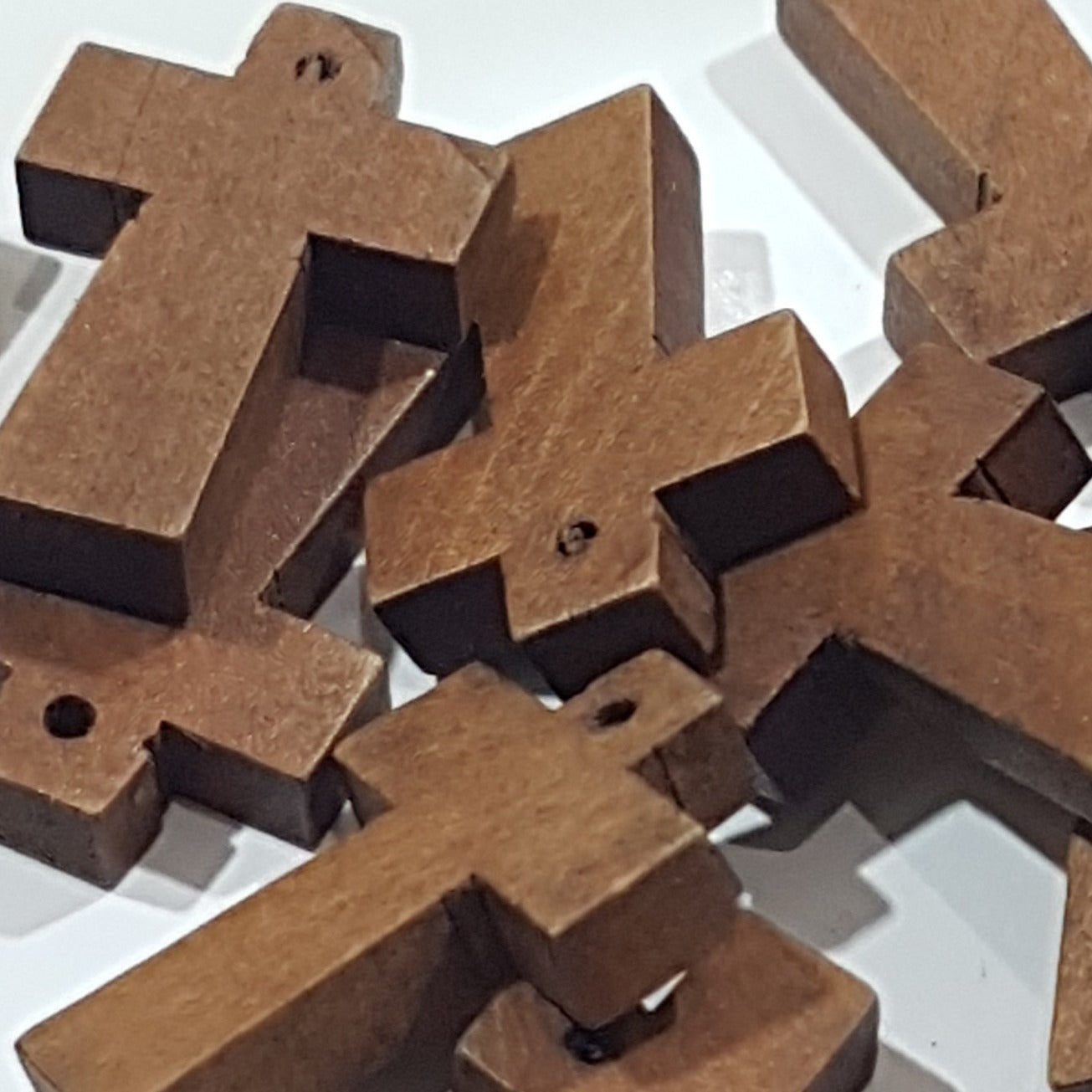 20pc Wooden Cross Pendants