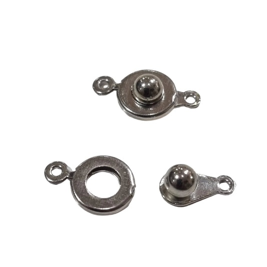 4pc Silver Ball and Socket Clasps