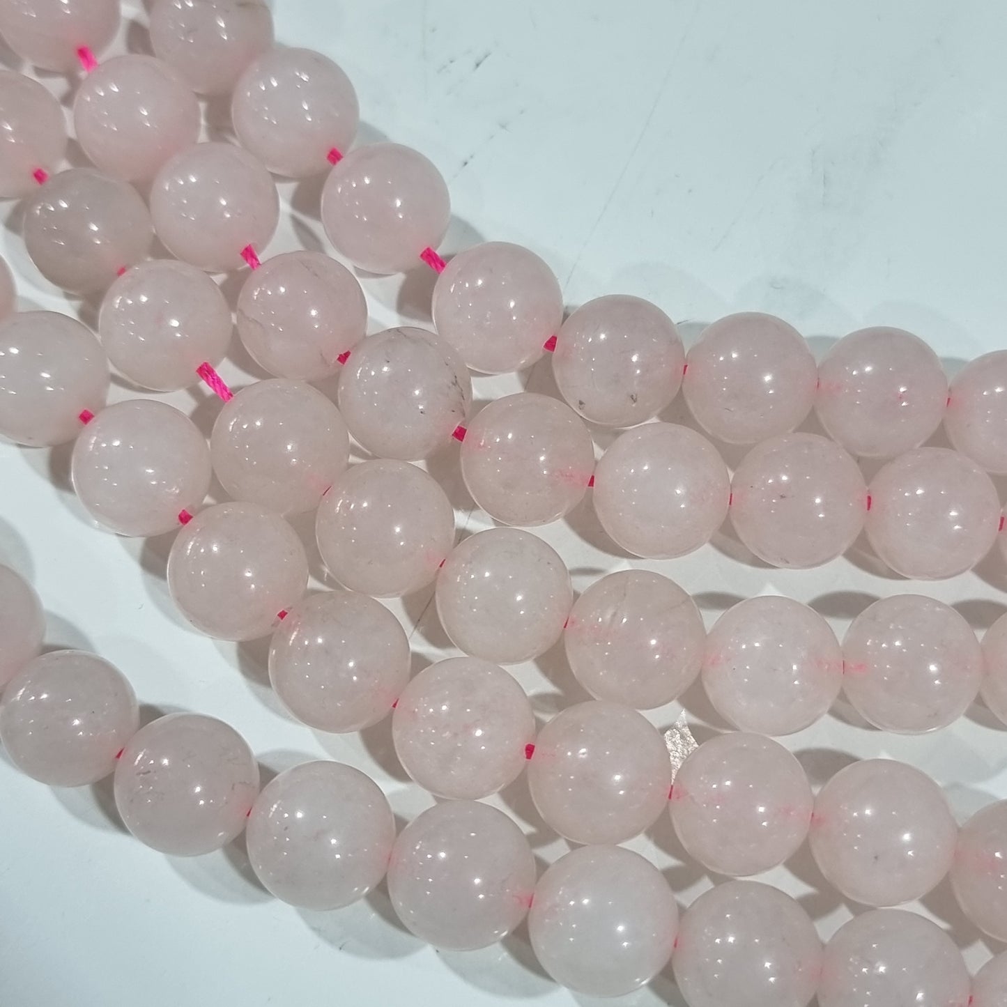 12mm Rose Quartz Bead Strand