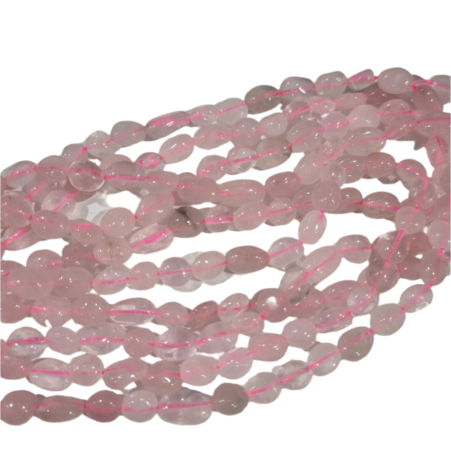 Rose Quartz Gemstone Nugget Beads