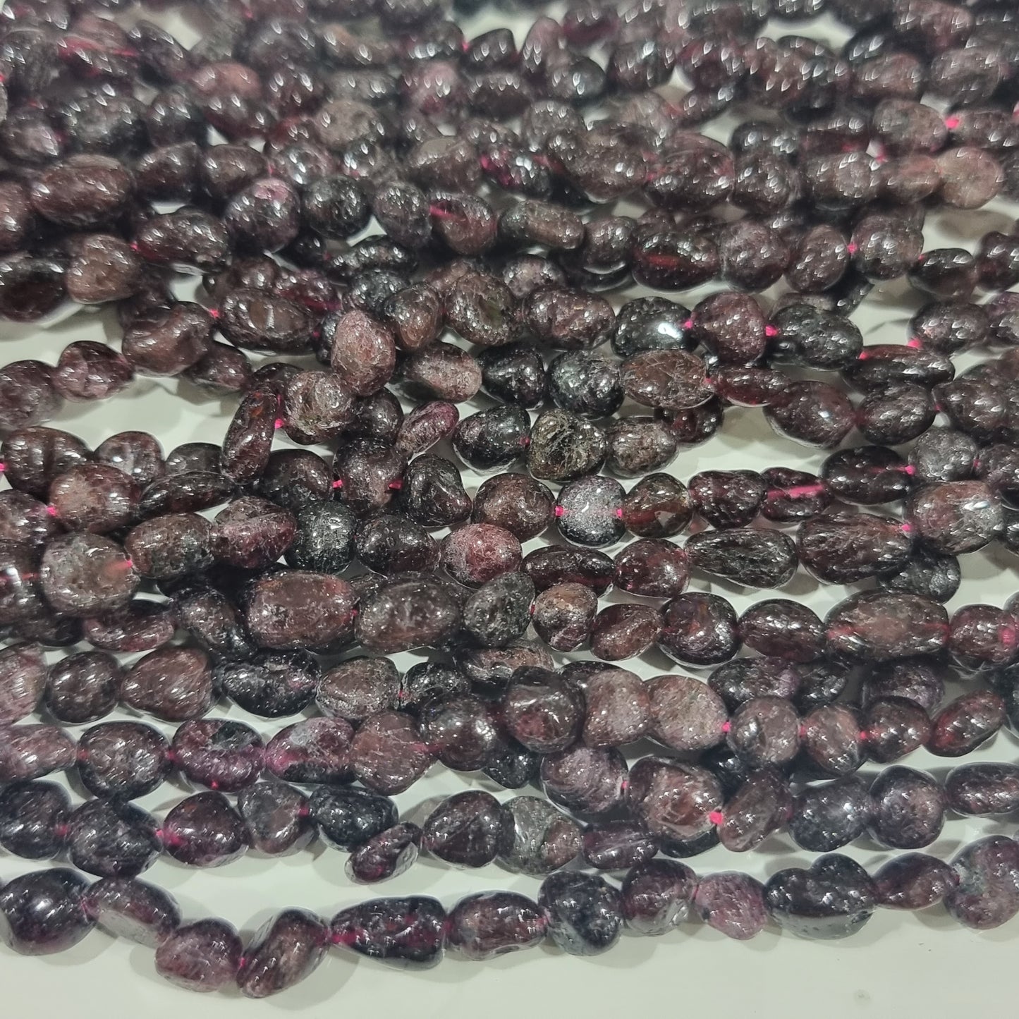 Garnet Gemstone Nugget Beads