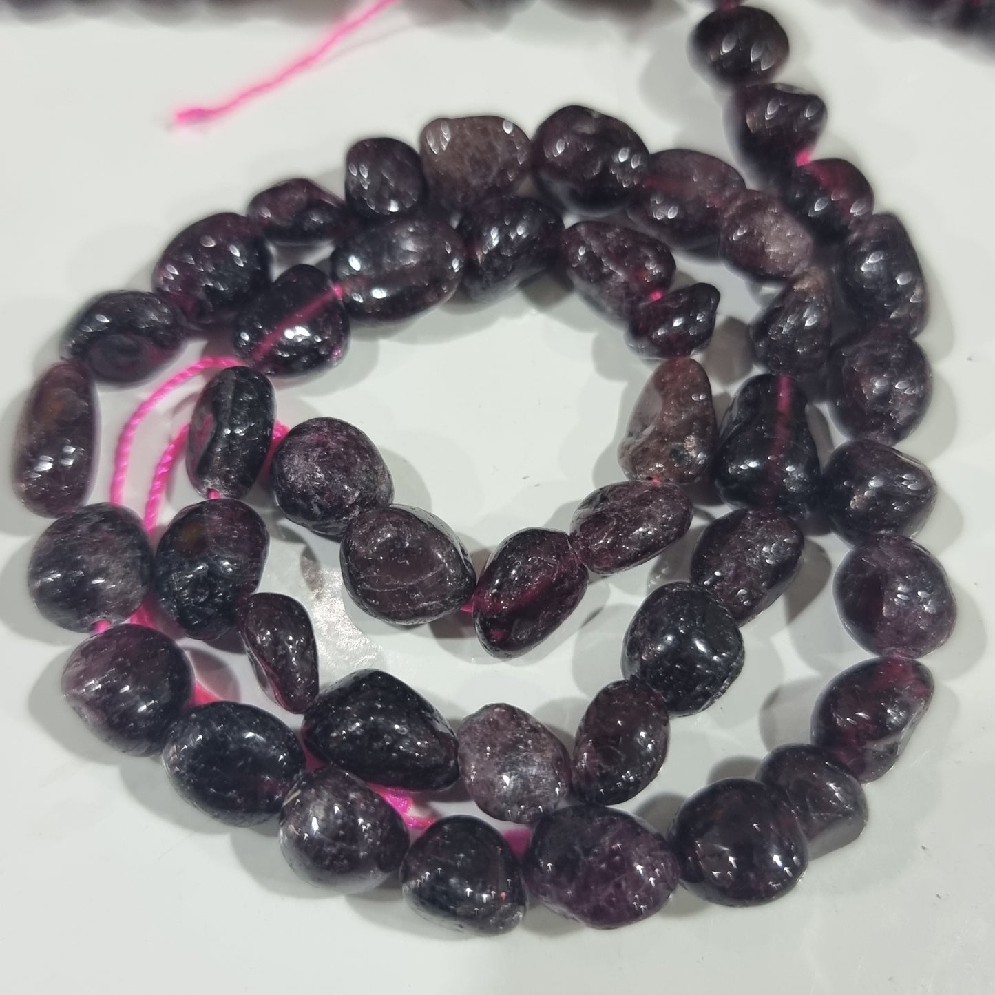 Garnet Gemstone Nugget Beads