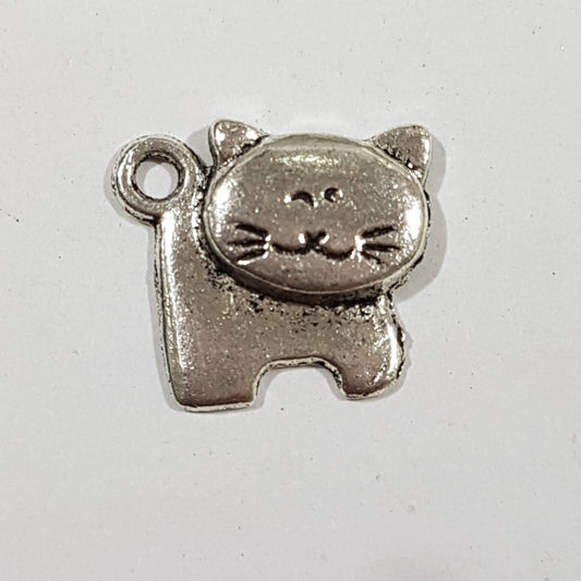 Cute Cat Charm With Loop.
