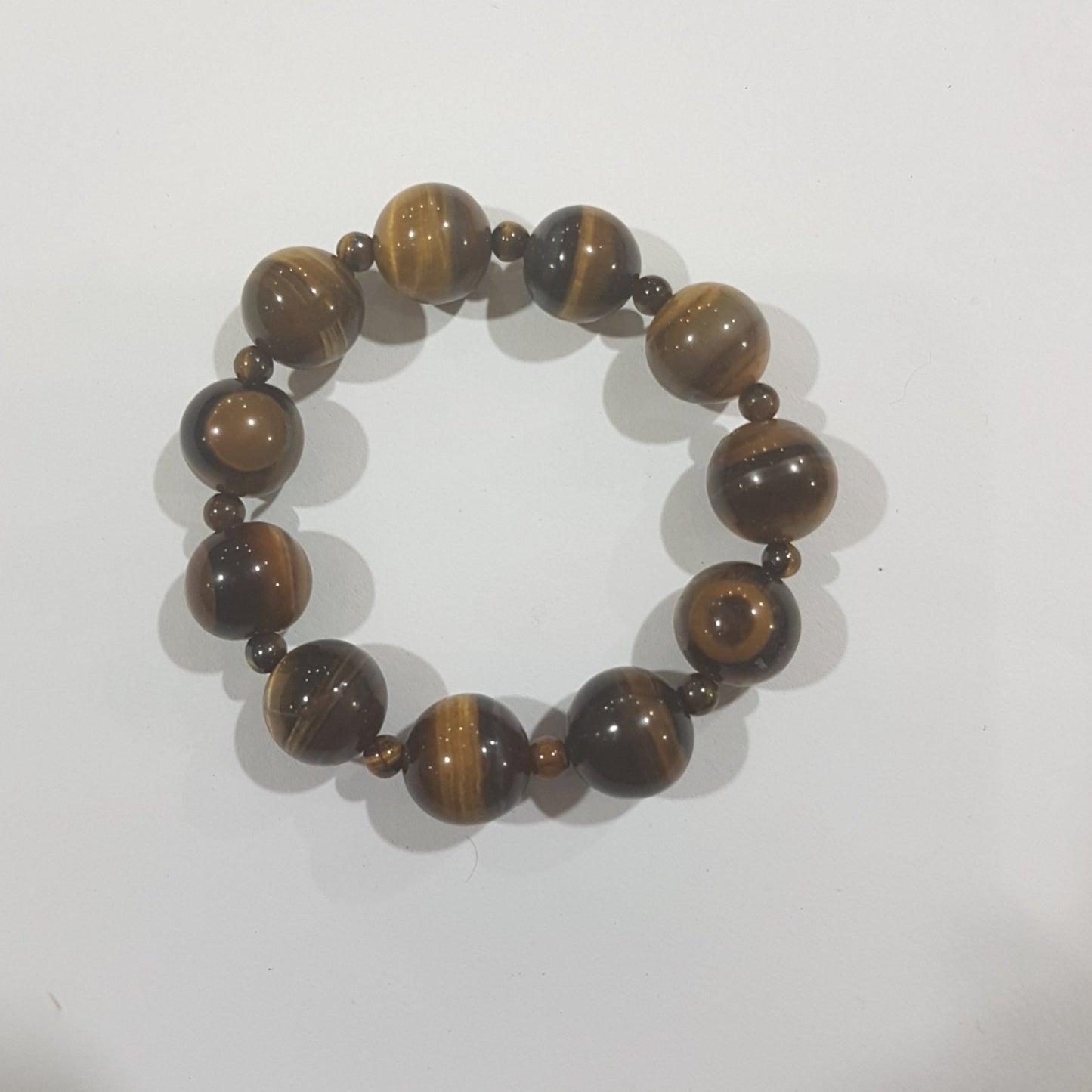 Handmade Tiger's Eye Bead Bracelet