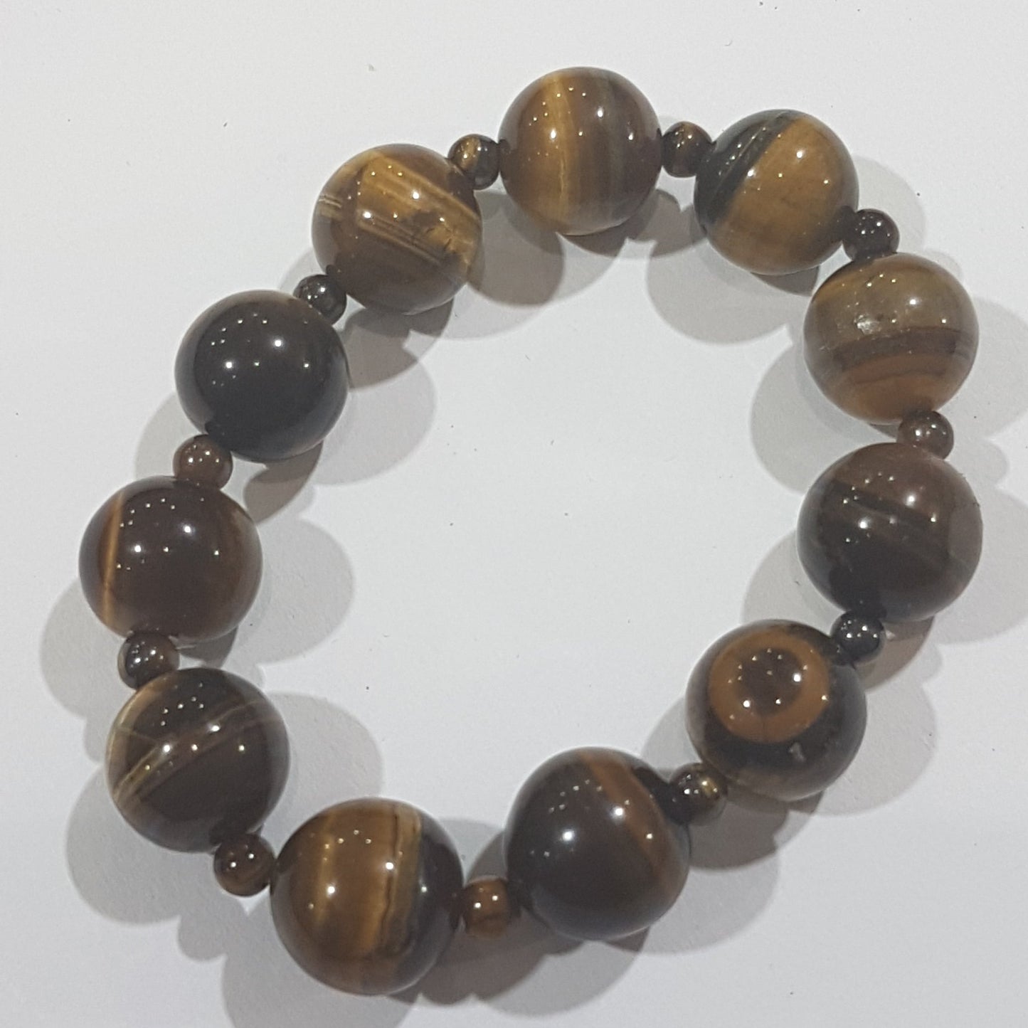 Handmade Tiger's Eye Bead Bracelet