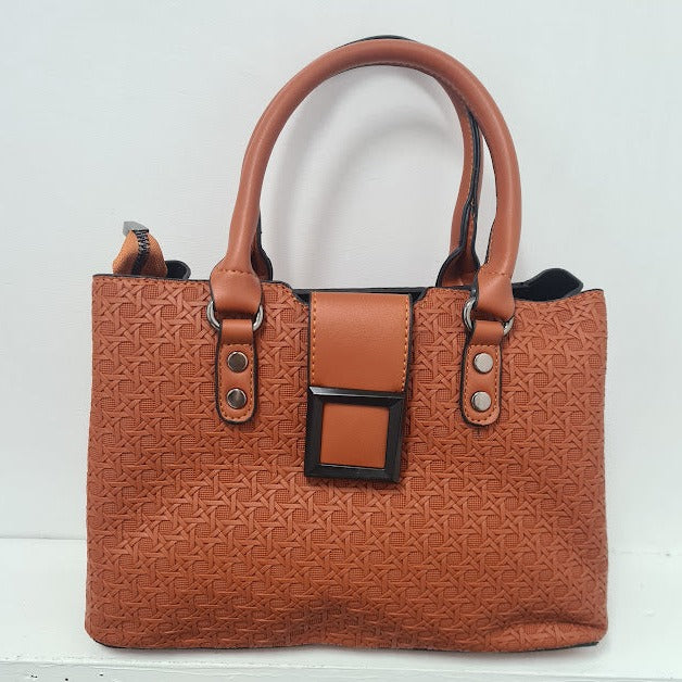 3pc Light Brown Handbag