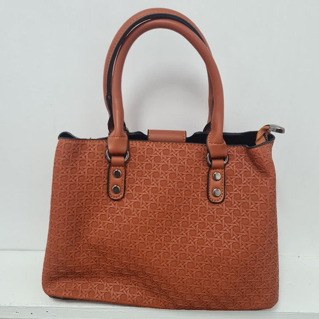 3pc Light Brown Handbag