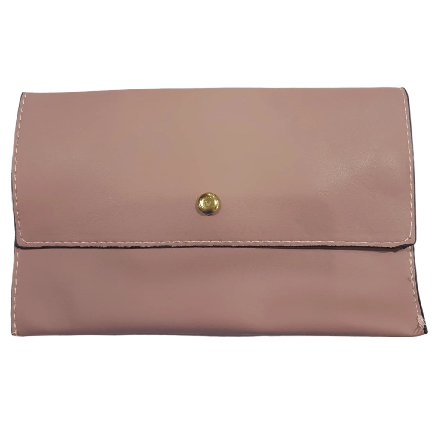 2 pc Large Dark Pink Leather Handbag With Triangle Pattern.