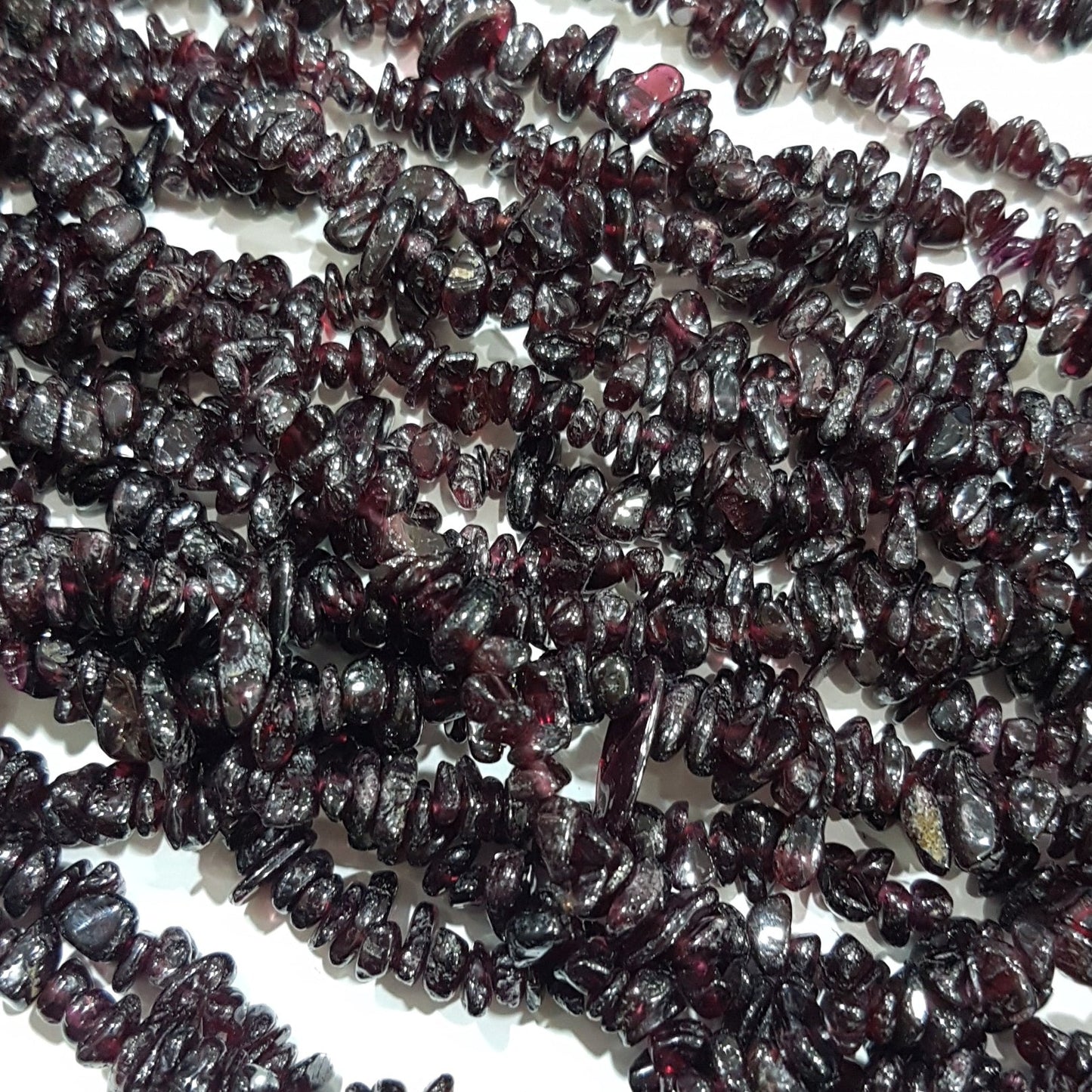 Garnet Gemstone Chip Bead Strand