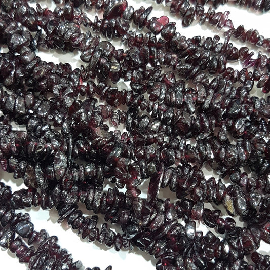 Garnet Gemstone Chip Bead Strand