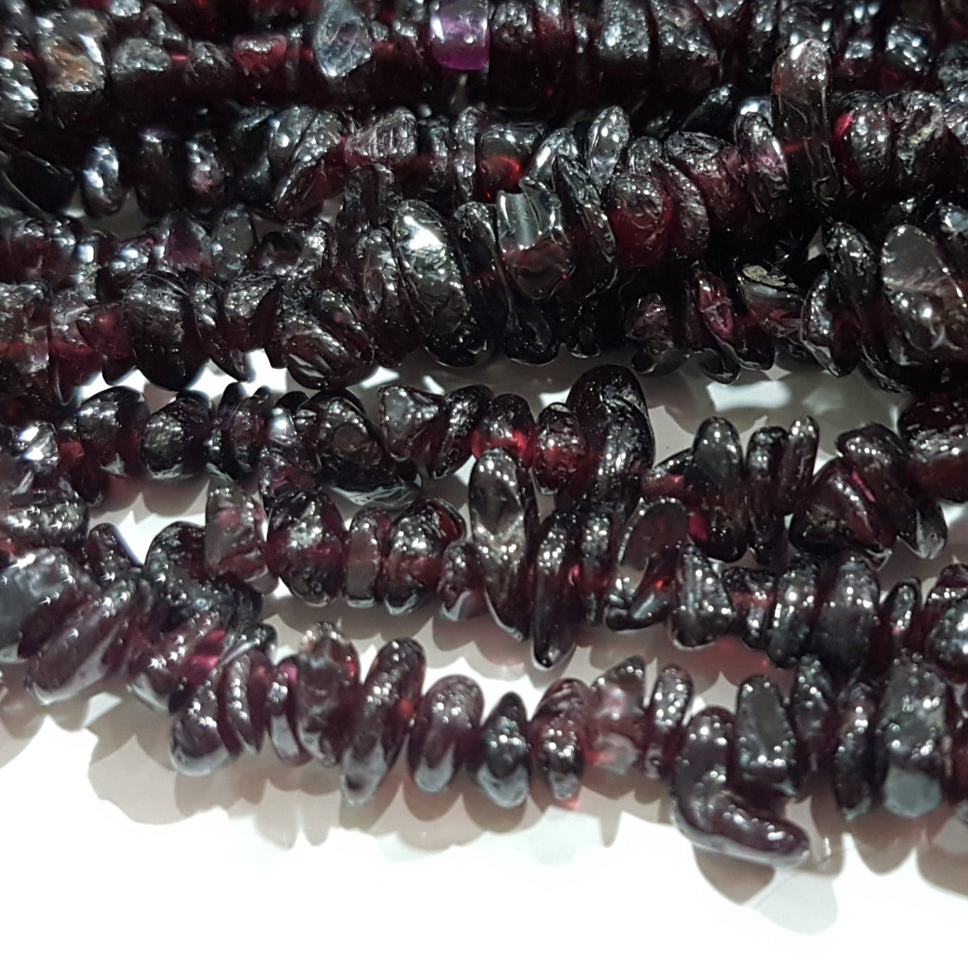 Garnet Gemstone Chip Bead Strand