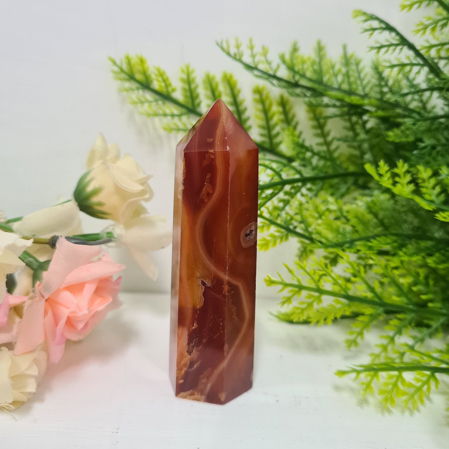 Carnelian Gemstone Point