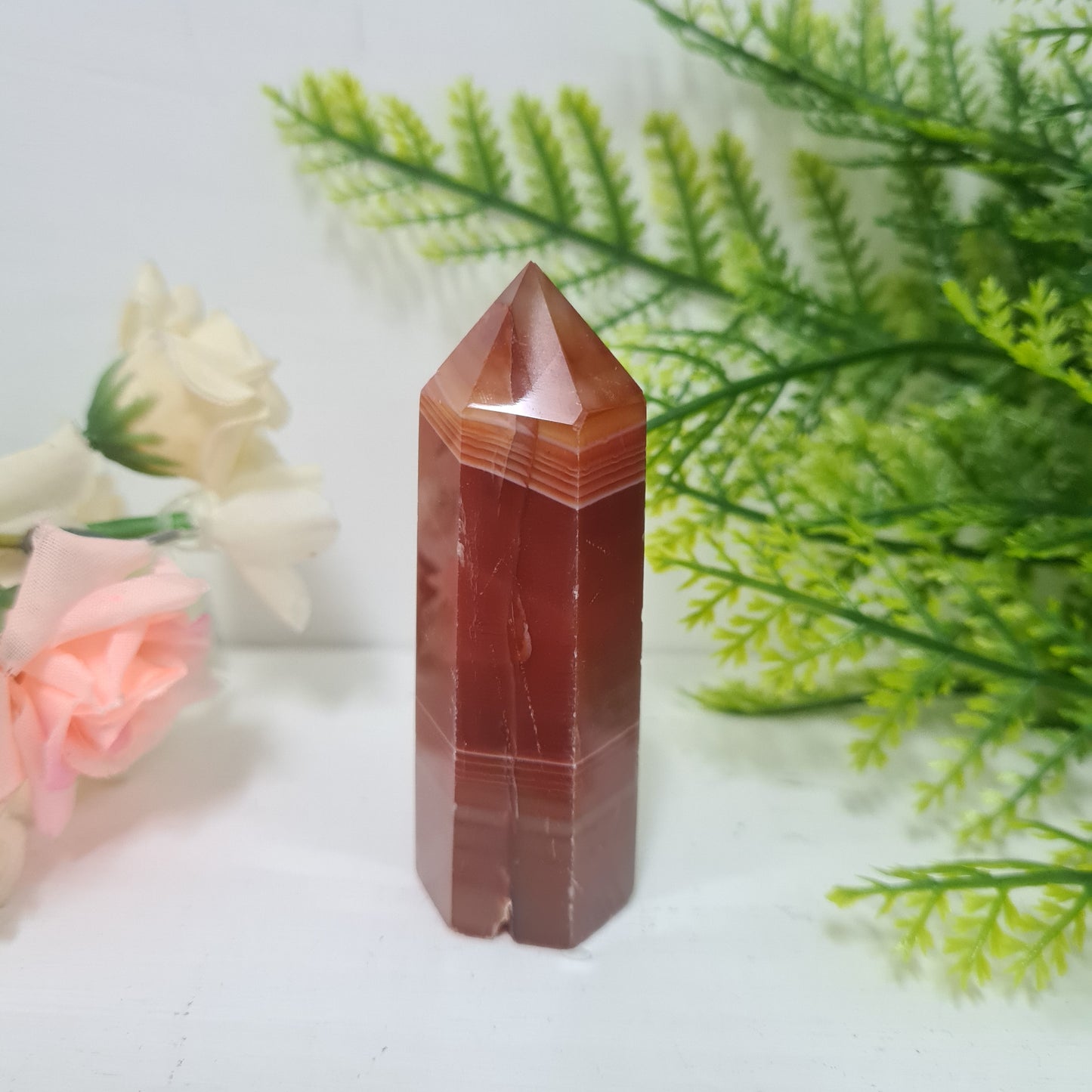 Carnelian Gemstone Point