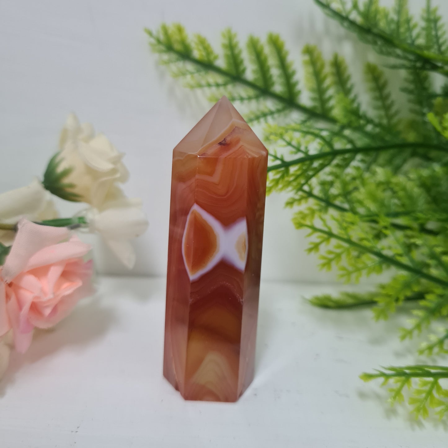 Carnelian Gemstone Point