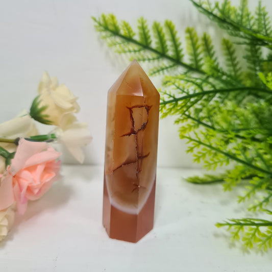 Carnelian Gemstone Point