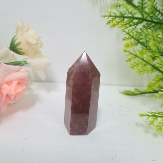 Strawberry Quartz Gemstone Point