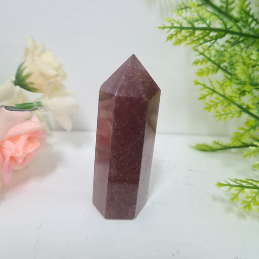 Strawberry Quartz Gemstone Point