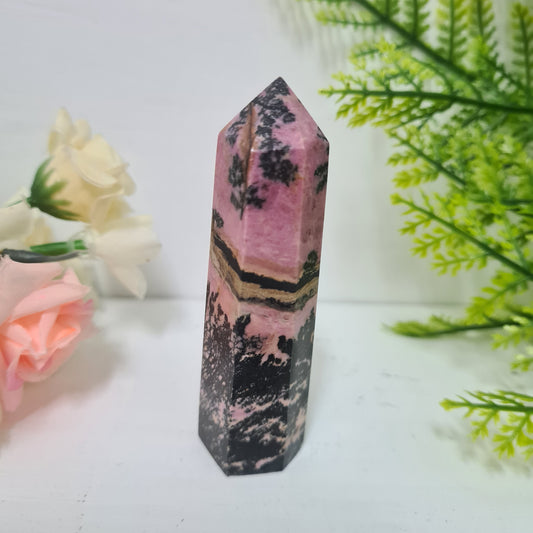 Rhodonite Gemstone Point