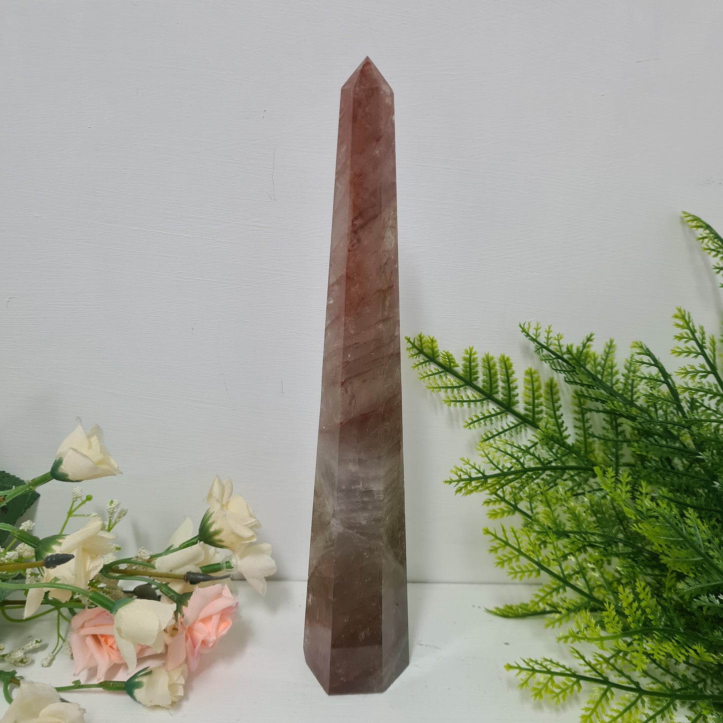 XL Fire Quartz Obelisk Tower