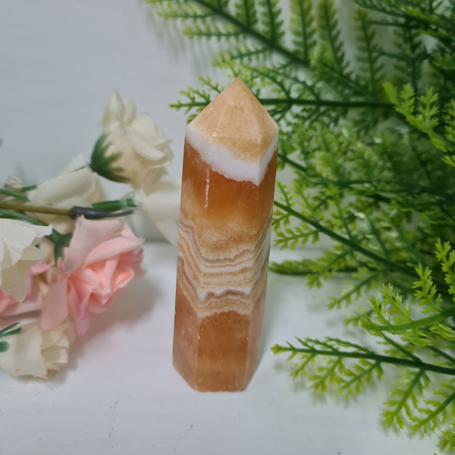 Orange Calcite Gemstone Point