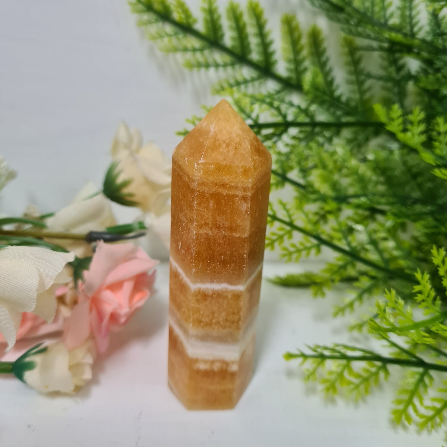 Orange Calcite Gemstone Point