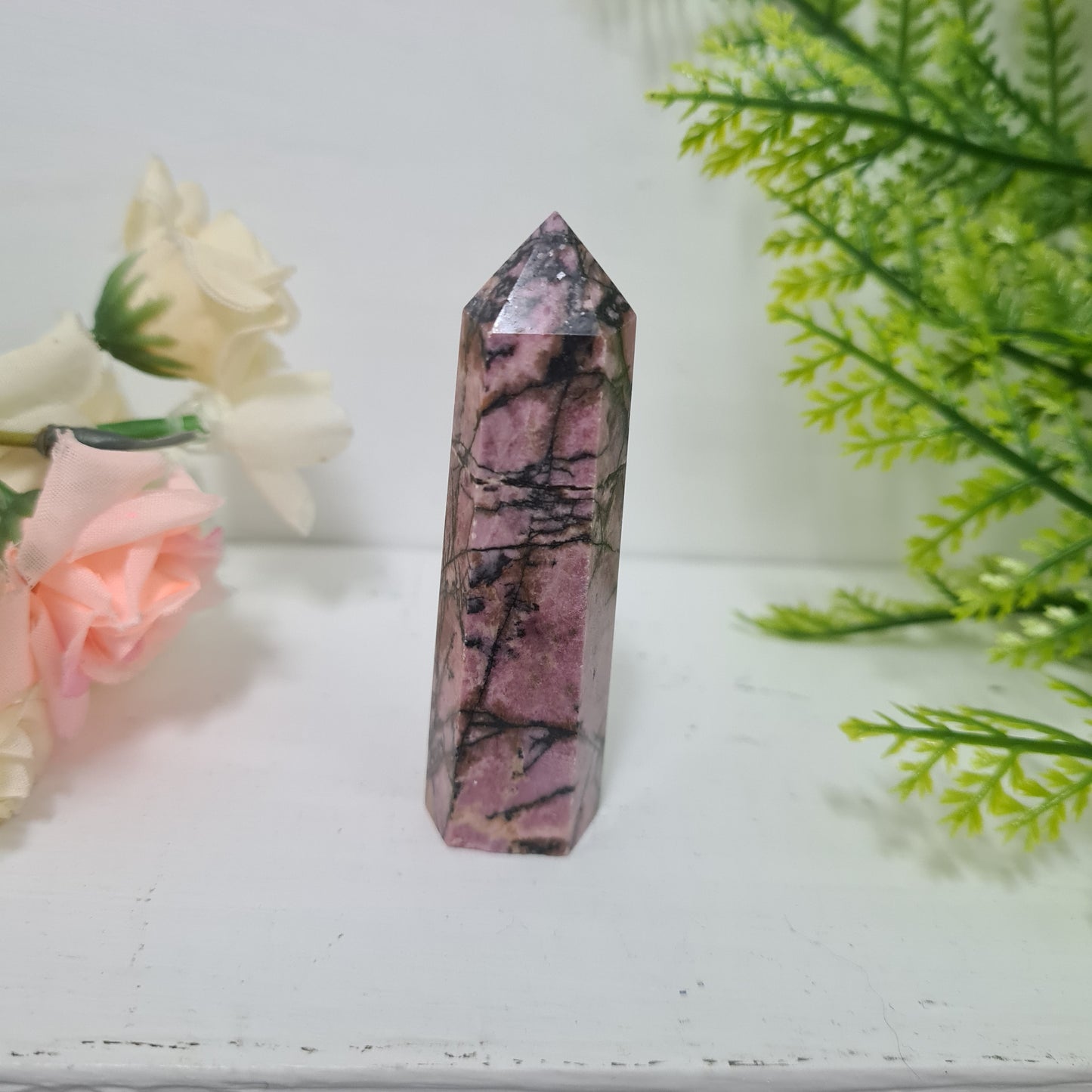 Rhodonite Gemstone Point