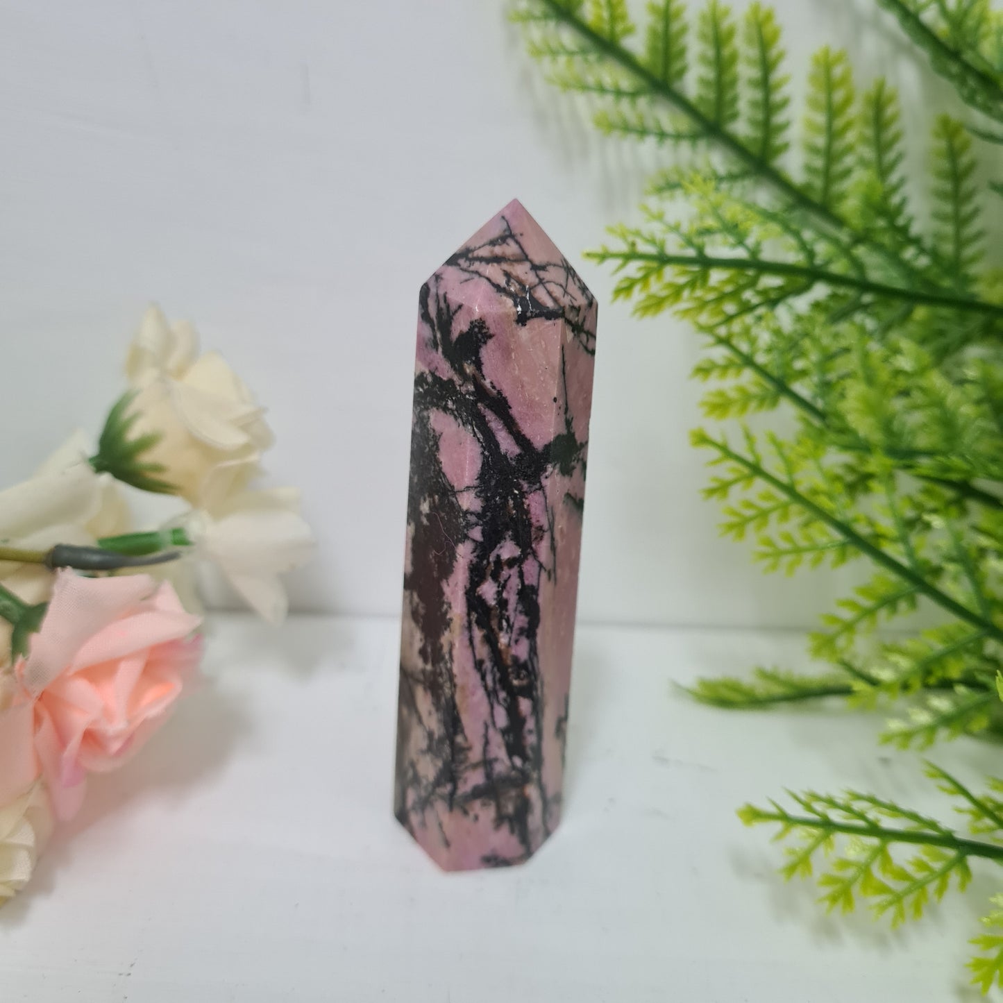 Rhodonite Gemstone Point