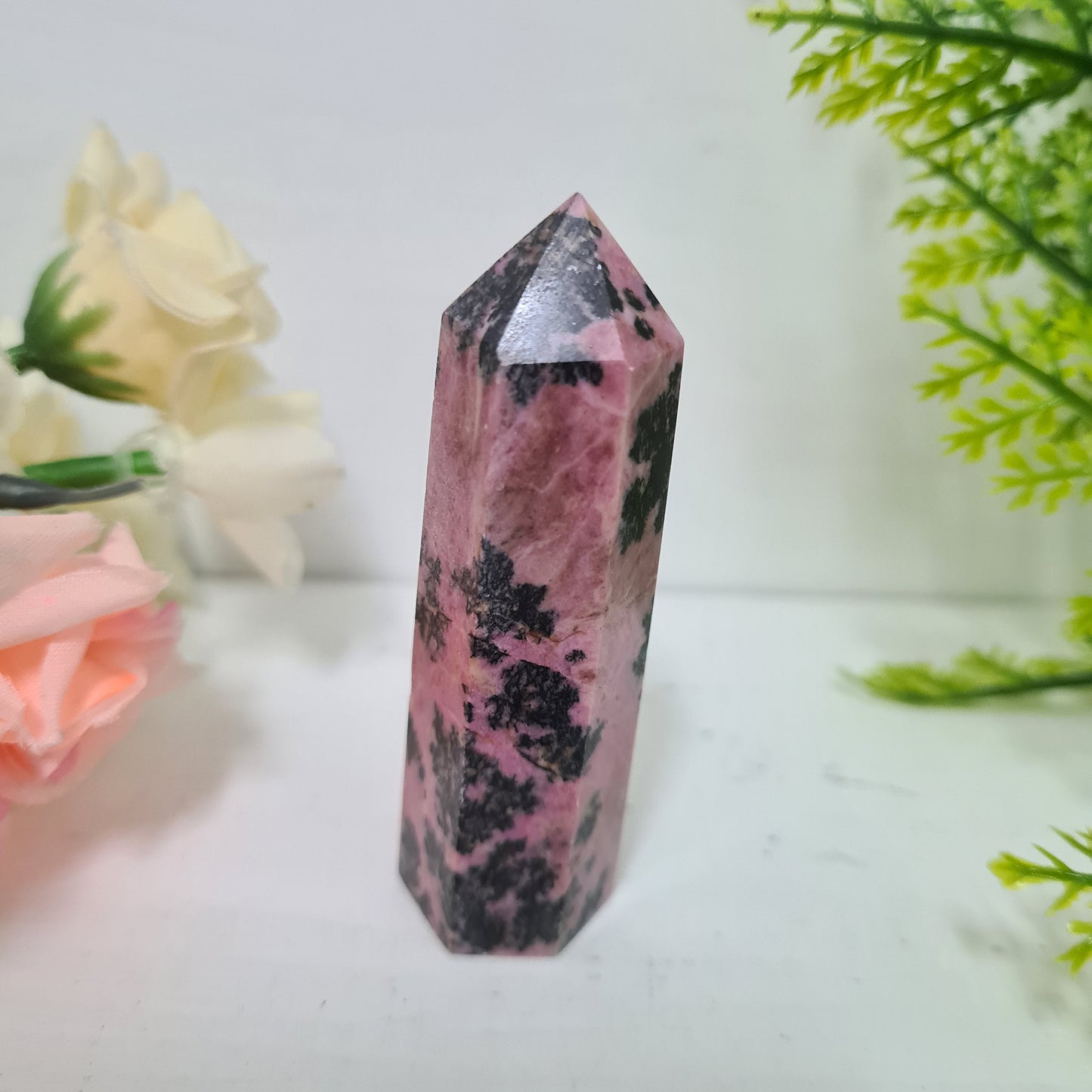 Rhodonite Gemstone Point