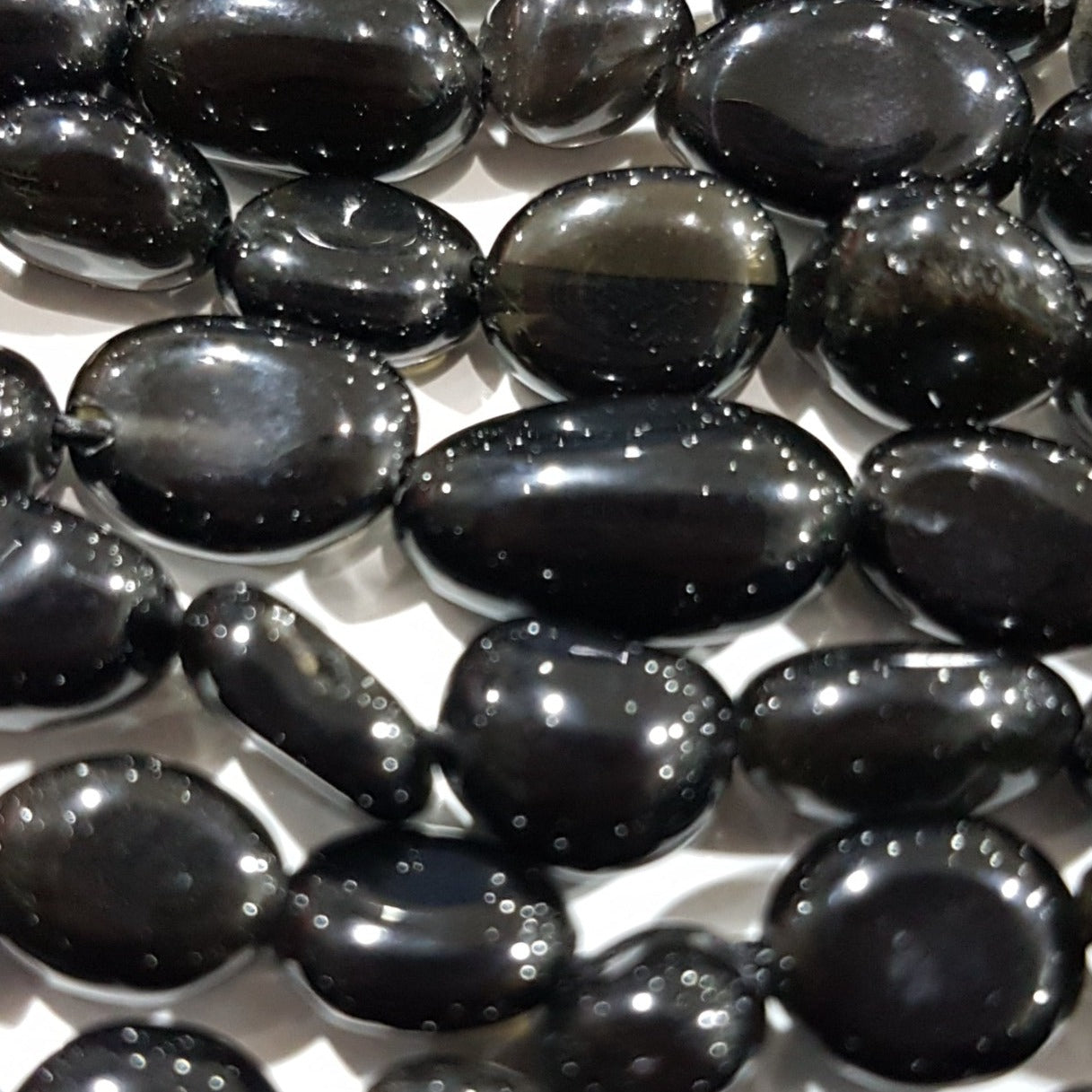 Obsidian Gemstone Nugget Beads