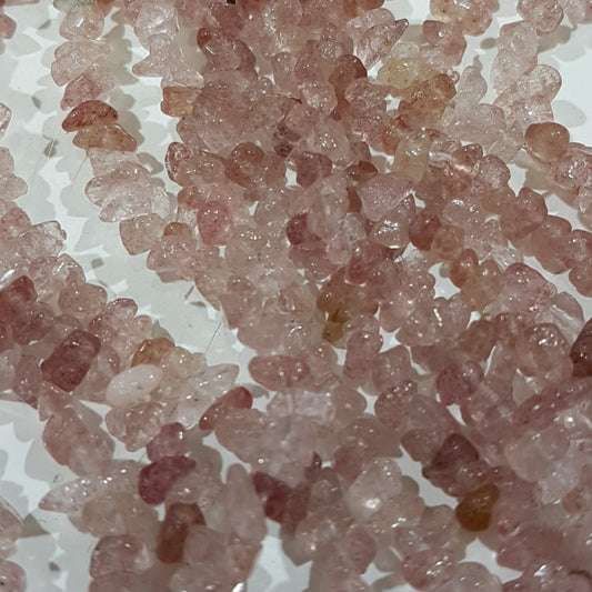 Small Strawberry Chip Bead Strand