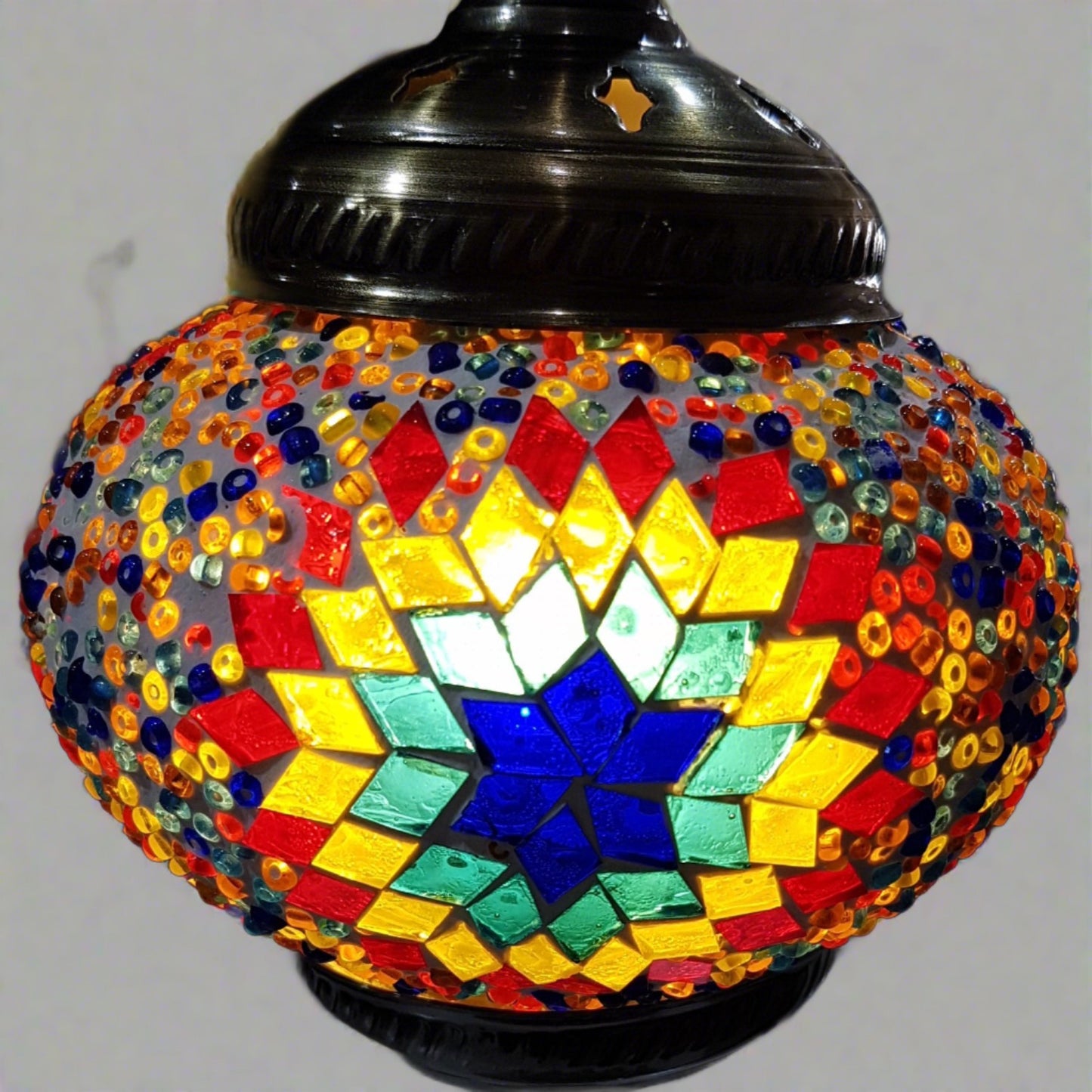 Turkish Mosaic Swan Lamp Tall TL17