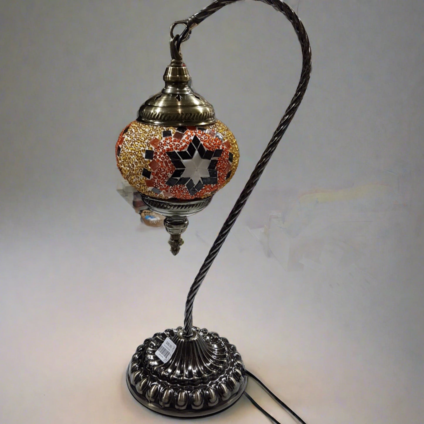 Turkish Mosaic Swan Lamp Tall TL17